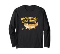 No Thoughts Just Bugs Reptile Enthusiast Herpetology Long Sleeve T-Shirt