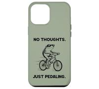 No Thoughts Just Pedaling Frog Funny Cycling Bike Meme Case for iPhone 12 Pro Max