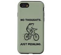 No Thoughts Just Pedaling Frog Funny Cycling Bike Meme Case for iPhone SE (2020) / 7/8