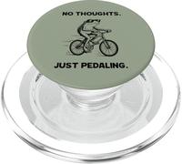 No Thoughts Just Pedaling Frog Funny Cycling Bike Meme PopSockets PopGrip for MagSafe