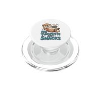 No Thoughts Just Snacks Cute Otter Ramen PopSockets PopGrip for MagSafe