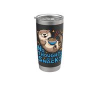 No Thoughts Just Snacks Cute Otter Ramen Stainless Steel Insulated Tumbler