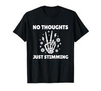 No Thoughts Just Stimming Autism Awareness Stim Skeleton T-Shirt
