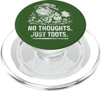 No Thoughts Just Toots Funny Frog Cottagecore Meme PopSockets PopGrip for MagSafe