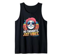No Thoughts Just Vibes - Aesthetic Summer Chill Gen Z Tank Top