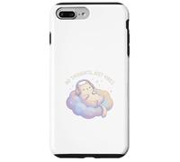No Thoughts Just Vibes Cat on Pastel Cloud Case for iPhone 7 Plus/8 Plus