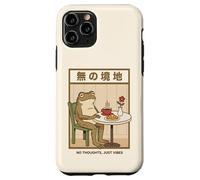 No Thoughts Just Vibes Head Empty Frog Japanese Zen Case for iPhone 11 Pro