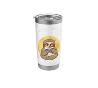 No Time to Sleep Angry Sloth Comic Stainless Steel Insulated Tumbler