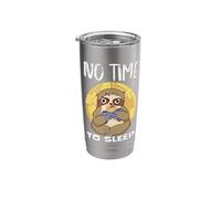 No Time to Sleep Angry Sloth Comic Stainless Steel Insulated Tumbler