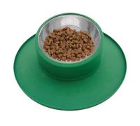 No Tip Pet Bowl, Spill-Proof Cat Water Bowl, Non-Skid Silicone and Stainless Steel Pet Food and Water Bowl, Ideal for Puppies, Dogs, and Cats to Prevent Tipping and Messes