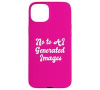 No To AI Generated Images Protect Artist Rights Computer Art Case for iPhone 15 Plus