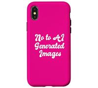 No To AI Generated Images Protect Artist Rights Computer Art Case for iPhone X/XS