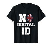No to Digital ID in UK | British Freedom Privacy Protest T-Shirt