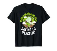 No to Plastic Sustainable Nature Lover Zero Waste T-Shirt