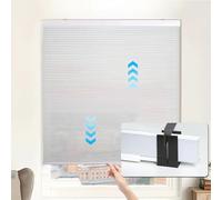 No Tools No Drill Cellu es Honeycomb Blinds Blackout Thermal Ilat Easy Install Window Treatment Customizable Size 60x163cm (24x64in) White