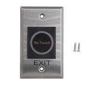 No Touch Indoor Exit Switch Button for Access Control Doors Press to Exit Function Stainless Steel EC102 ZB101 Compatible (ZB101)