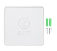 No Touch Infrared Exit Button with LED Ring, Stainless Steel Panel IR Sensor Door Access Control Switch NO NC Output Contact Operating Distance 12CM