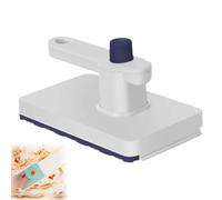 No-Touch Snap Grip Mini Mop, with Cloth Changing Zero Contact Retractable Disposable Dust Hands Free Using Any Cloth One Click Snap Grip Portable Lazy Automatic Gripping Clamp Mops Kit (light gray)