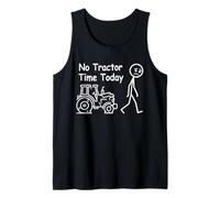 No Tractor Time Today Funny Farmer Country Farming Tank Top