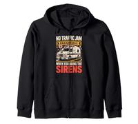 No Traffic Jam Paramedic When You Bring The Sirens Zip Hoodie