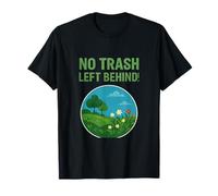 No Trash Left Behind Eco Earth Graphic Print T-Shirt
