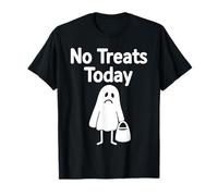 No Treats Today Funny Sad Ghost Halloween Costume Kids Boys T-Shirt