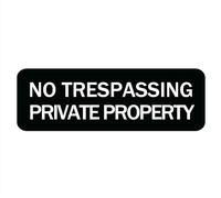 No Trespassing Private Property Sign For House/Office,Signs For Home,Thick Acrylic Self-Adhesive Modern Design Door Sign 10X3 Inch Home Decor Sign Accessories Door Or Wall