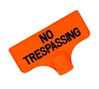 No Trespassing Sign For T-Post, Weather-resistant, 22.86x15.24cm, Garden Security Sign, Outdoor Warning Board, Lightweight Design, For Home Or Yard