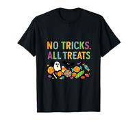 No Tricks All Treats Halloween Candy Design T-Shirt