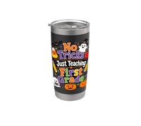 No Tricks Just Teaching First Grade Design Stainless Steel Insulated Tumbler