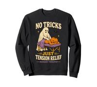 No Tricks Just Tension Relief Massage Therapist Halloween Sweatshirt