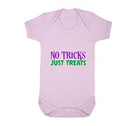 No Tricks Just Treats Halloween Statement Baby Grow Vest, 6-12 Months, Pastel Pink