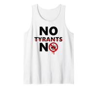 No Tyrants No Kings Resist Stop Fascism Protest Anti-Fascism Tank Top
