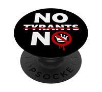 No Tyrants No Kings USA Resist Fascism Protest Anti-Fascism PopSockets Adhesive PopGrip
