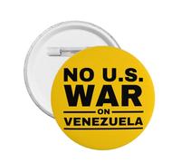 No U.S. War On Venezuela pins Venezuela Flag Peace No War Metal Pin Badge 1 Pcs