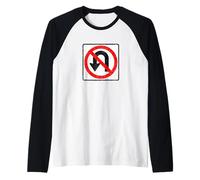 No U Turn T-Shirt Raglan Baseball Tee