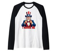 No Uncle Sam I Choose Me Authenticity and Resilience Raglan Baseball Tee