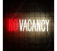 No Vacancy Neon Sign, No Vacancy Hotel Business Sign, Neon Wall sign,No Vacancy Business Sign Light Sign For Wall Decor Hotel Decor Hotel Sign Neon Light USB Powered LED Light Up Signs Room
