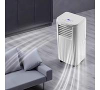 No Vent Portable Air Conditioner 2 Wind Speeds Room Ac Unit with 360° Universal Wheels and Remote Control 24H Timer, Bedroom, Office, Apartments 220V(33 * 38 * 68cm)