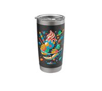 No Visible Text Detected Space Ice Cream Lovers Cosmic Vibe Stainless Steel Insulated Tumbler