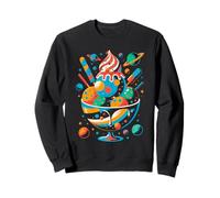 No visible text detected Space Ice Cream Lovers Cosmic Vibe Sweatshirt
