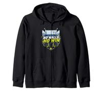 No Walls No Win - Funny Padel Tennis Zip Hoodie