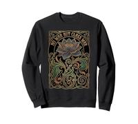 No War But Class War Resist Thorny Flower Nouveau Art Sweatshirt