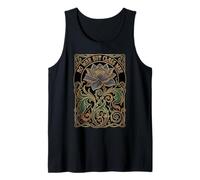 No War But Class War Resist Thorny Flower Nouveau Art Tank Top