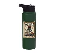 No War But Class War Tarot Card Protest Graphic Stainless Steel Insulated Water Bottle
