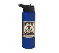 No War But Class War Tarot Card Protest Graphic Stainless Steel Insulated Water Bottle