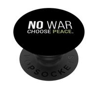 No War Choose Peace Bold Design PopSockets Adhesive PopGrip