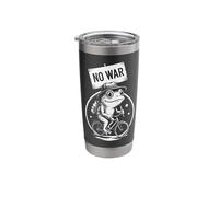 No War Frog Peace Protest Stainless Steel Insulated Tumbler