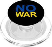 No War - Large Writing in Blue and Yellow Colours of Ukraine PopSockets PopGrip for MagSafe
