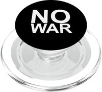 No War Large Writing in White PopSockets PopGrip for MagSafe